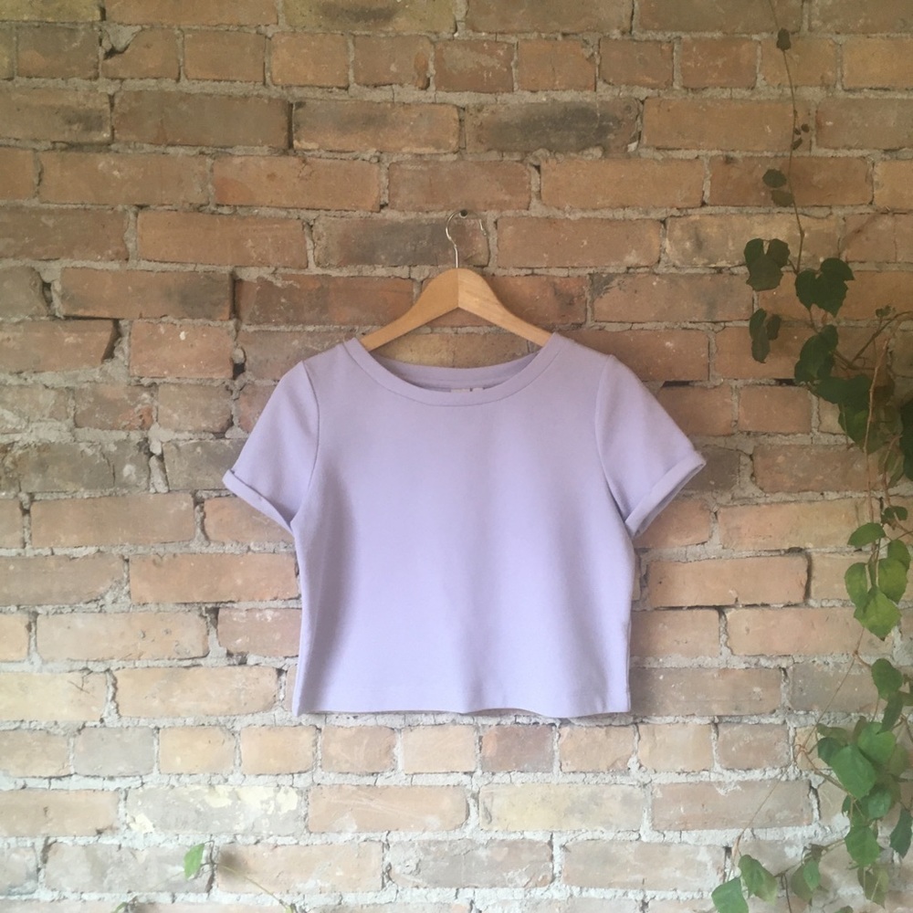 Twik Lavender Crop Top - Picture 2 of 5